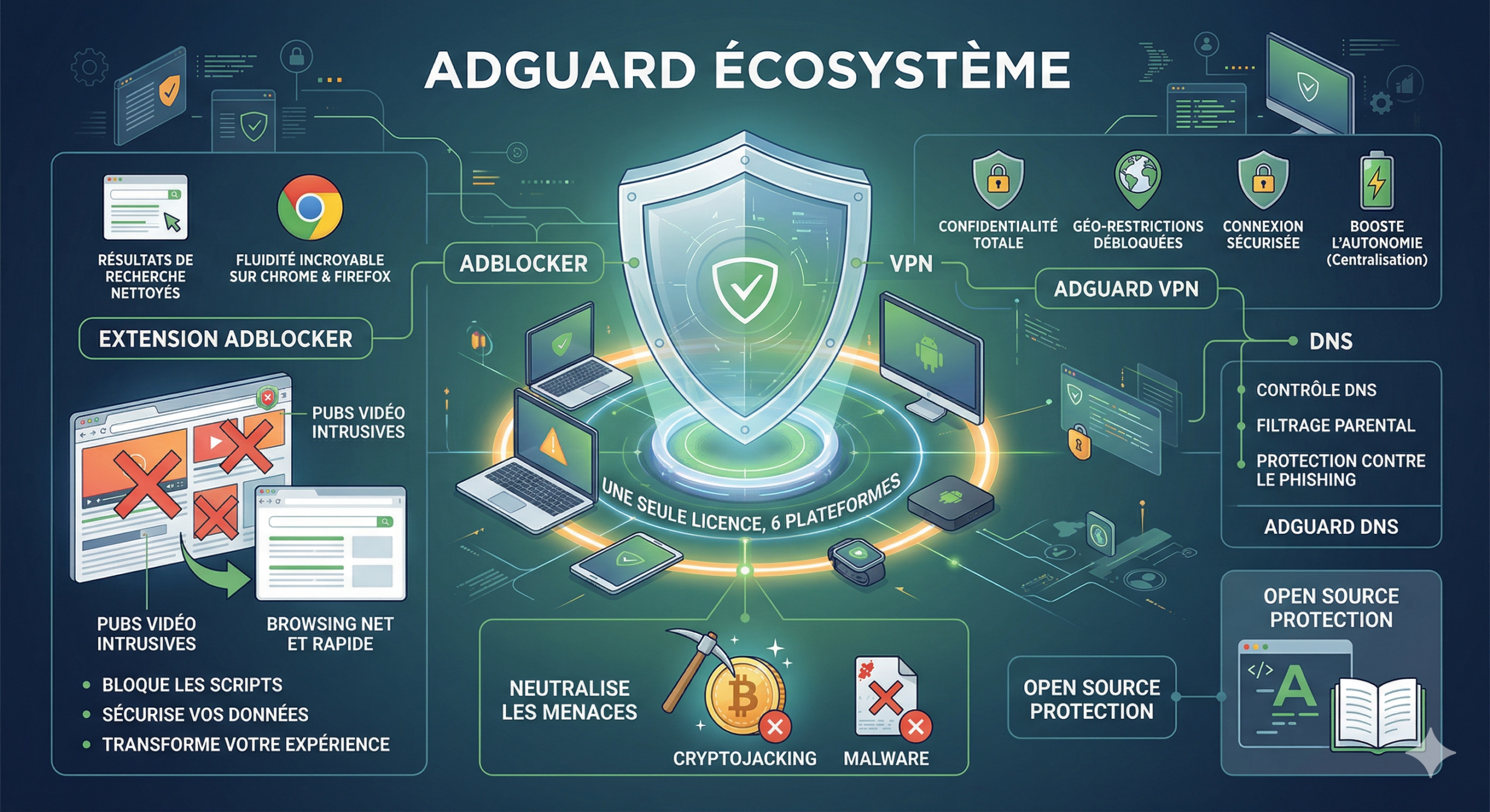 Pourquoi choisir AdGuard adblocker pour votre sécurité ?