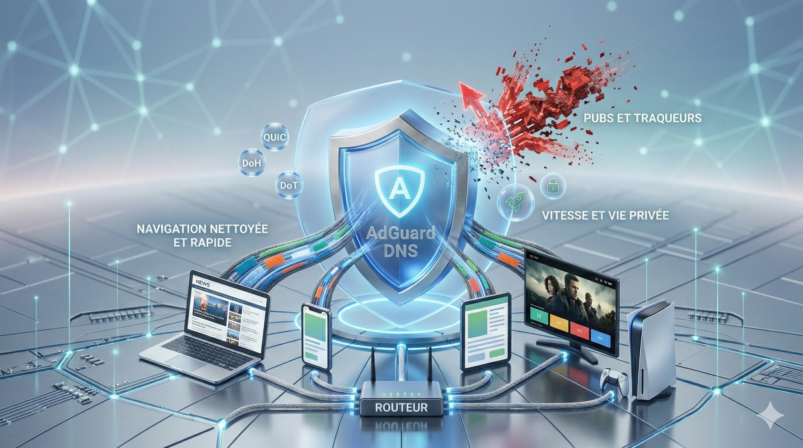 Comment configurer AdGuard DNS pour un web sans pubs